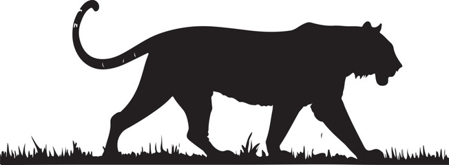 black silhouette of an elephant