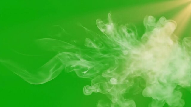 Ethereal Mist Rising Over Mountains with thin mist layer flowing across effect ad_ready green screen mist layer style featuring mist,
