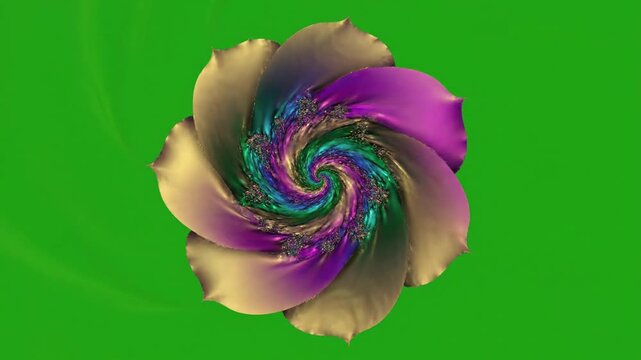 Misty Dawn Over Rolling Hills with circular gradient sweep on pure effect ad_ready green screen gradient fades style featuring