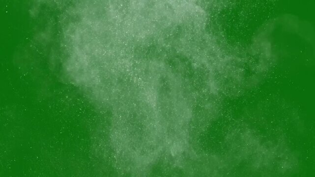 Whispers of dust motes gently settling with softly falling dust motes creating effect ad_ready green screen falling dust motes style