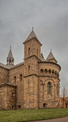 Fototapeta premium the Viborg Cathedral against a grey sky