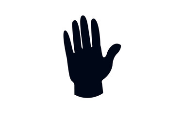 hand high five raised in the air palm finger emoji symbol sign icon vector illustration isolated flat