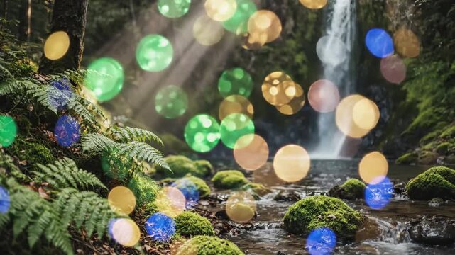 Softly glowing embers dissolve into night sky with soft bokeh lights gently drifting effect bokeh overlay green screen style