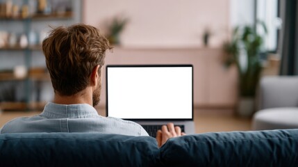 Man Working on Laptop