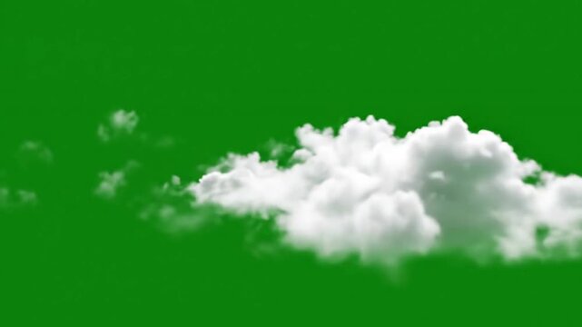 Drifting Clouds Against Nature with soft white clouds drifting slowly effect ad_ready green screen subtle cloudscapes style featuring