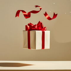 red gift box 

