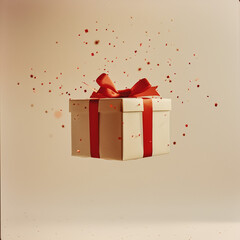 red gift box 
