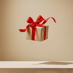 red gift box 
