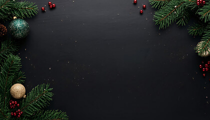 Promotional Mockup for Christmas in Black and Gold with Elegant Texture — Sale Campaign