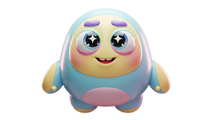 3d emoji emote for social media icon cute character design 