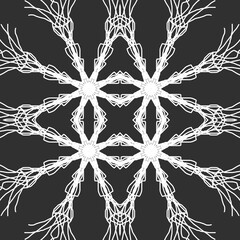 Seamless Christmas snowflake pattern. Christmas texture. New Year's snowflake texture Merry Christmas. Happy New Year.