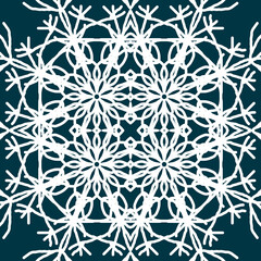Seamless Christmas snowflake pattern. Christmas texture. New Year's snowflake texture Merry Christmas. Happy New Year.