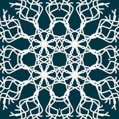 Seamless Christmas snowflake pattern. Christmas texture. New Year's snowflake texture Merry Christmas. Happy New Year.