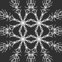 Seamless Christmas snowflake pattern. Christmas texture. New Year's snowflake texture Merry Christmas. Happy New Year.