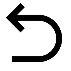 Soft Curved Undo Arrow