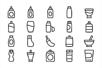 Condiment and baby food vessels for nutrition and cooking visuals