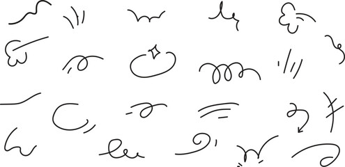 Cute line brush star, arrow, heart vector element icon set. Hand drawn sketch doodle cute star, heart, flower element. Line text decoration scribble decoration icon.