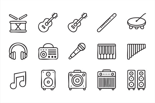 Performance and recording symbols for studio and music design