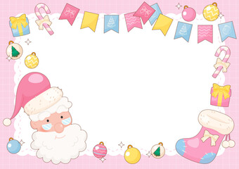 pink christmas party celebrating frame 2