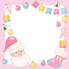 pink christmas party celebrating frame 1
