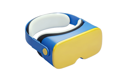 VR Headset Isolated on White Background