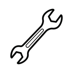 Illustration of a wrench isolated on, a versatile tool for various mechanical tasks and repairs