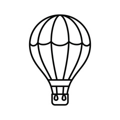 Hot air balloon icon illustration