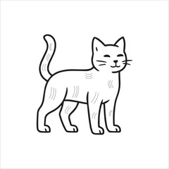 vector illustration of a cat