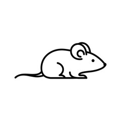 Simple line drawing of a mouse