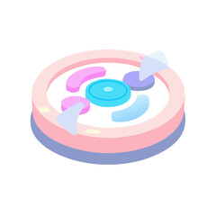 3D Pastel Loading Spinner Icon