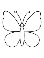 Butterfly coloring  pages for kids