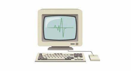 computer monitor with mouse