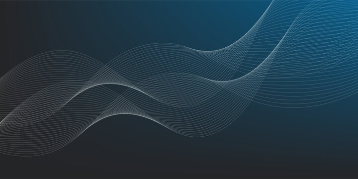 Futuristic colourful wire frame wave. abstract background with geometric lines.