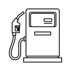 Fuel pump icon with gas nozzle