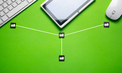 Copy files, data exchange. Files transfer. Fast file transfer management