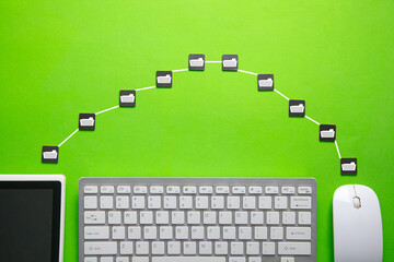 Copy files, data exchange. Files transfer. Fast file transfer management