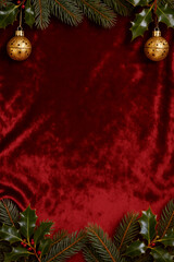 Red Velvet Christmas Frame