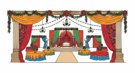 circus tent on the beach