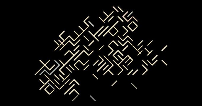 Abstract Diagonal Map Burkina Faso Country Transition