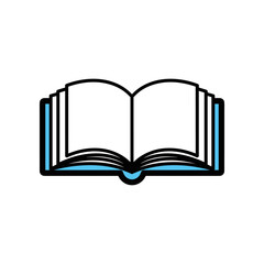 Open Book with Blank Pages for Reading and Learning.
