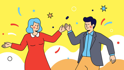 Joyful Couple Dancing and Celebrating Love on Valentine's Day