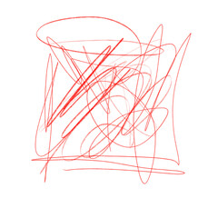 red scribble