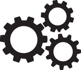 PrintInterlocking gears symbolizing cooperation and teamwork