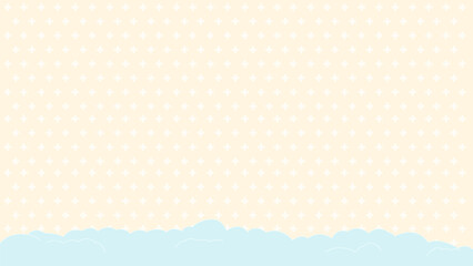 A simple, colorful background image with ice crystal patterns and snow below.