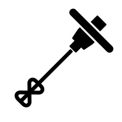 mixing drill icon in glyph style	