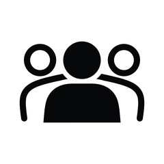 Group of people icon representing teamwork and collaboration