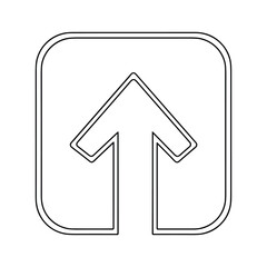 Simple line art arrow icon