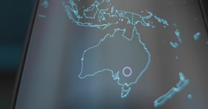 Cyber attacks directed against Australia, live map
