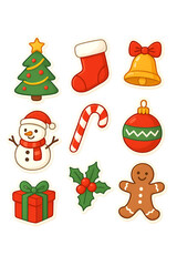 Fototapeta premium Christmas event sticker