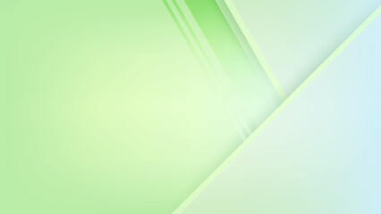 Obraz premium Abstract pastel green background with geometric triangles and lines 